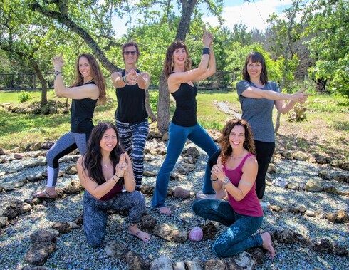 Your Yoga teachers outdoors